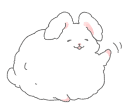 Angora rabbit of the forest of healing sticker #5876891