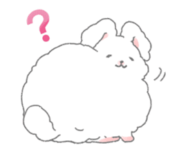 Angora rabbit of the forest of healing sticker #5876896