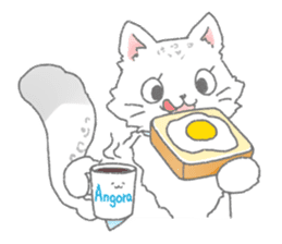 Angora rabbit of the forest of healing sticker #5876909