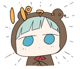 kuma and usashi sticker #5877074