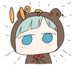 kuma and usashi sticker #5877074