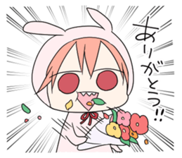 kuma and usashi sticker #5877079
