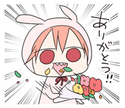 kuma and usashi sticker #5877079