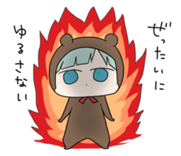kuma and usashi sticker #5877081