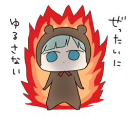 kuma and usashi sticker #5877081