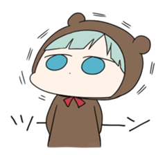 kuma and usashi sticker #5877084