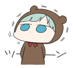 kuma and usashi sticker #5877084