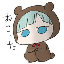 kuma and usashi sticker #5877085