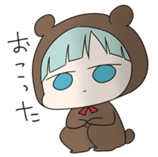 kuma and usashi sticker #5877085