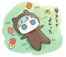 kuma and usashi sticker #5877093