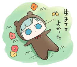 kuma and usashi sticker #5877093