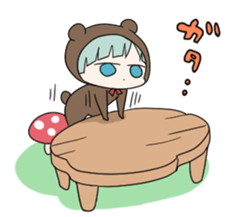 kuma and usashi sticker #5877094