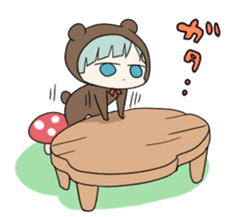 kuma and usashi sticker #5877094