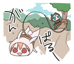kuma and usashi sticker #5877096