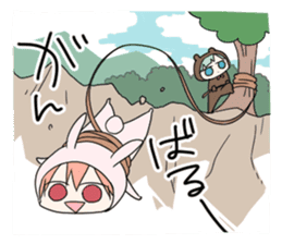 kuma and usashi sticker #5877096