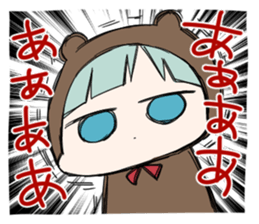 kuma and usashi sticker #5877097