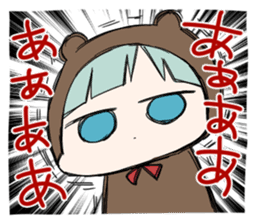 kuma and usashi sticker #5877097