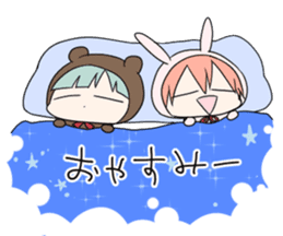 kuma and usashi sticker #5877099