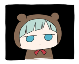 kuma and usashi sticker #5877104