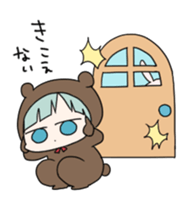 kuma and usashi sticker #5877106