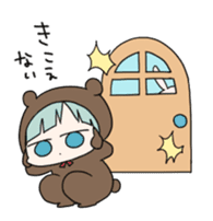 kuma and usashi sticker #5877106