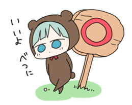 kuma and usashi sticker #5877109