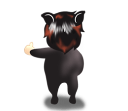 cartoon little dog boy sticker #5877224