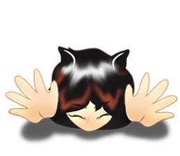 cartoon little dog boy sticker #5877230