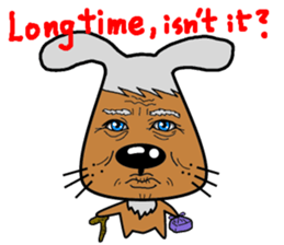 A dog with powerful eyes sticker #5877591