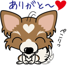 Papillon dog "Rook" sticker #5877717