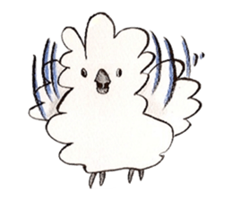 white parrot sticker #5878155