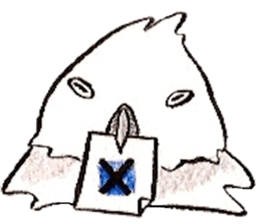 white parrot sticker #5878165