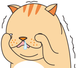 Fat cat GEE is coming sticker #5878598