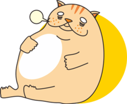 Fat cat GEE is coming sticker #5878603