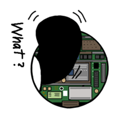 The panda in the phone sticker #5878717