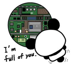 The panda in the phone sticker #5878720