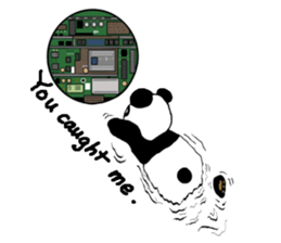 The panda in the phone sticker #5878727