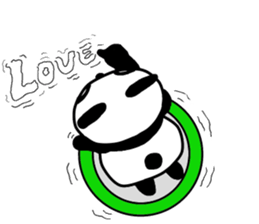 The panda in the phone sticker #5878731