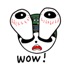 The panda in the phone sticker #5878742