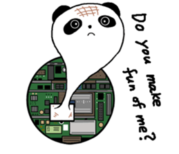 The panda in the phone sticker #5878746