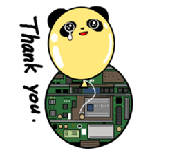 The panda in the phone sticker #5878747