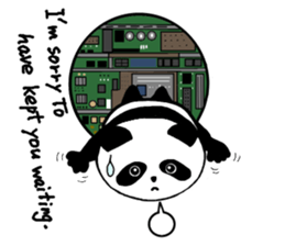 The panda in the phone sticker #5878748