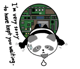 The panda in the phone sticker #5878749