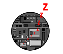 The panda in the phone sticker #5878751