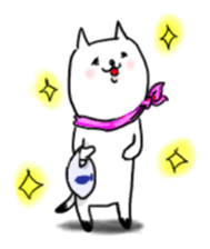 cat scarf sticker #5879472