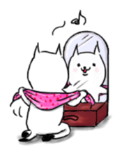 cat scarf sticker #5879473