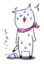 cat scarf sticker #5879476