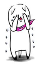 cat scarf sticker #5879479