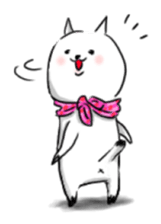 cat scarf sticker #5879481