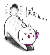 cat scarf sticker #5879483